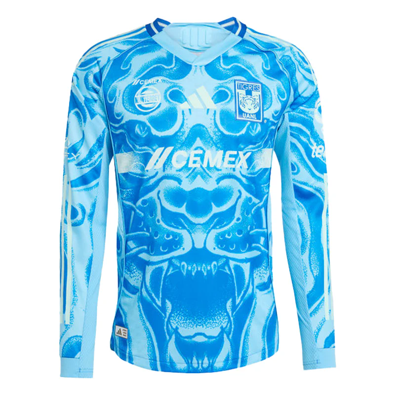 JN5815 JERSEY TIGRES VISITA MANGA LARGA VERSION JUGADOR 2025/2026
