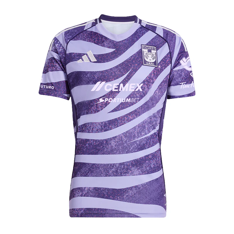 JJ2211 JERSEY TIGRES FEMENIL CABALLERO 2025/2026 CON PATROCINADORES