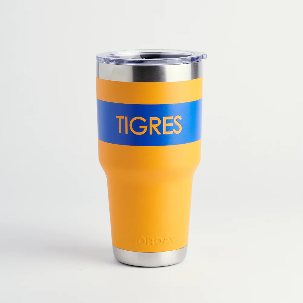 TIT7944 TERMO AMARILLO FRANJA TIGRES 30oz